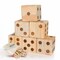 Bolaball: Giant Wooden Yard Dice Set - 6 Dice w/ Carry Bag, Outdoor & Indoor, Jumbo Dice For Yard & Lawn Games, Backyard & Party, Adults & Family